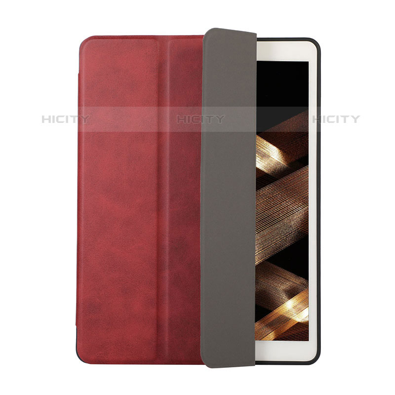 Custodia Portafoglio In Pelle Cover con Supporto H03 per Apple iPad 10.2 (2020) Rosso