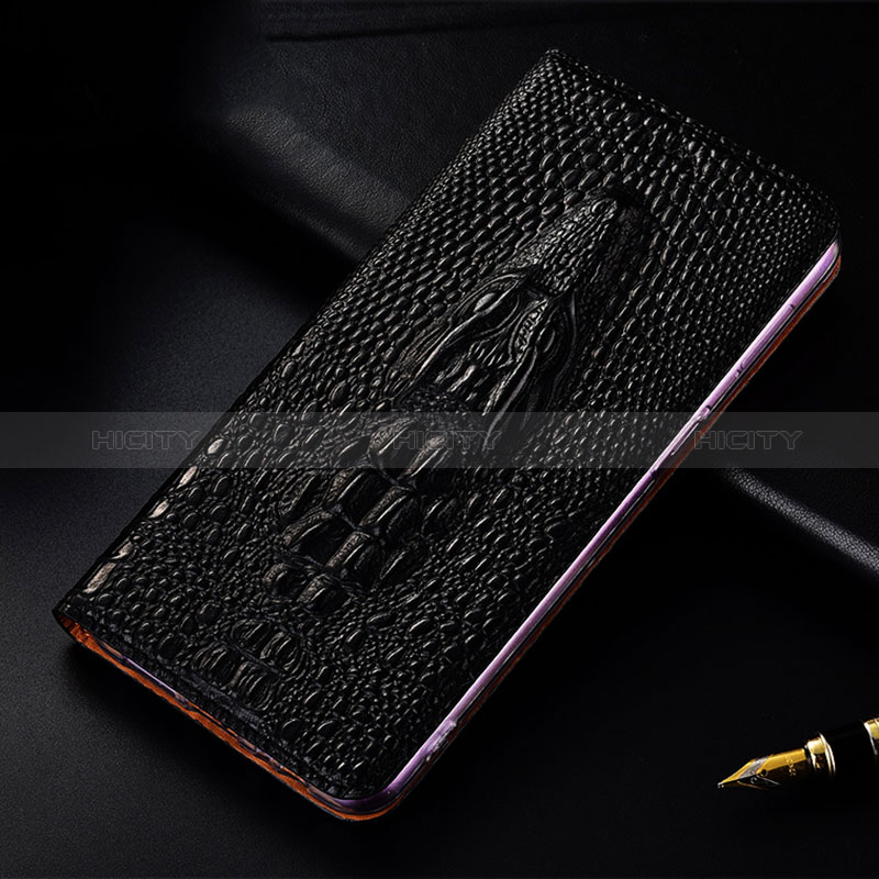 Custodia Portafoglio In Pelle Cover con Supporto H03P per Asus ROG Phone 5s Nero