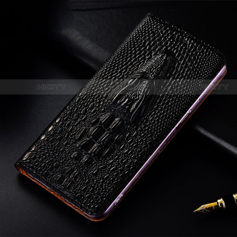 Custodia Portafoglio In Pelle Cover con Supporto H03P per Motorola Moto Edge 20 Pro 5G Nero