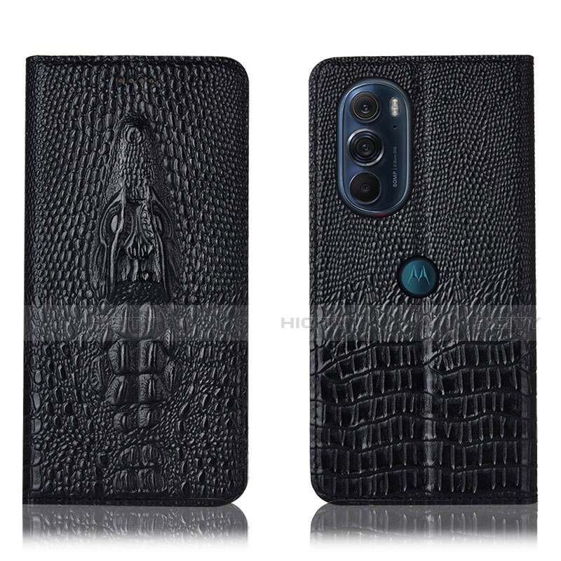 Custodia Portafoglio In Pelle Cover con Supporto H03P per Motorola Moto Edge 30 Pro 5G