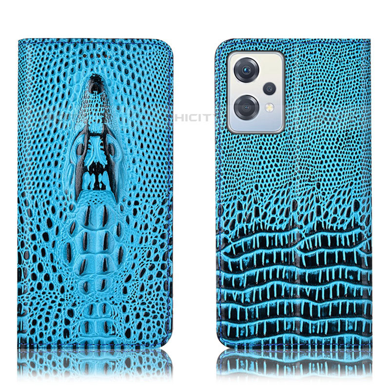 Custodia Portafoglio In Pelle Cover con Supporto H03P per OnePlus Nord CE 2 Lite 5G Cielo Blu