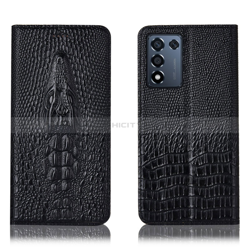 Custodia Portafoglio In Pelle Cover con Supporto H03P per Oppo K9S 5G Nero