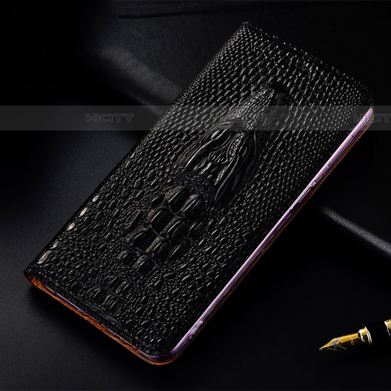 Custodia Portafoglio In Pelle Cover con Supporto H03P per Samsung Galaxy F23 5G Nero