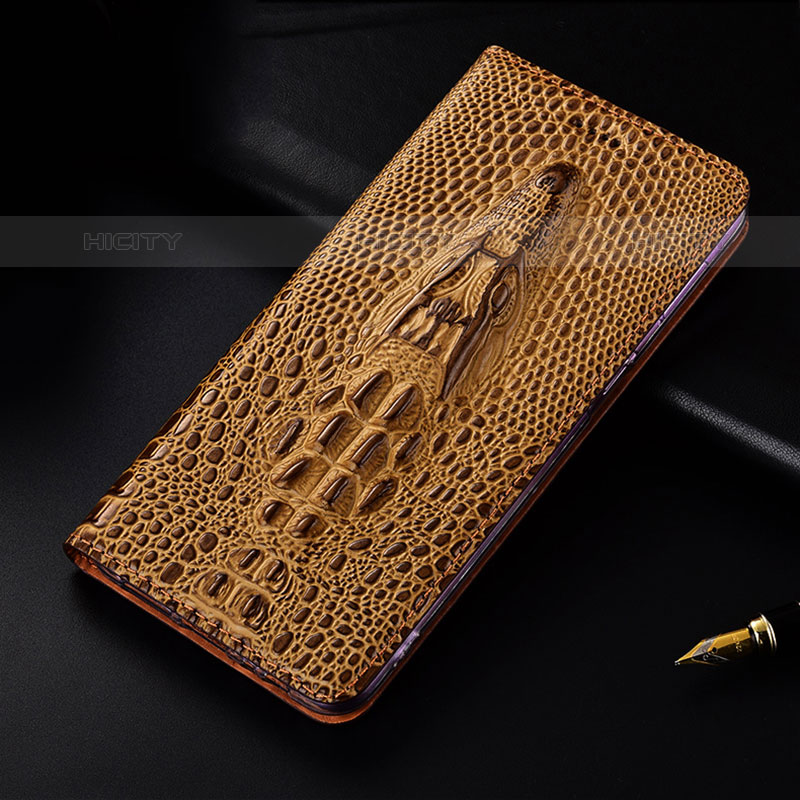 Custodia Portafoglio In Pelle Cover con Supporto H03P per Samsung Galaxy M52 5G Marrone