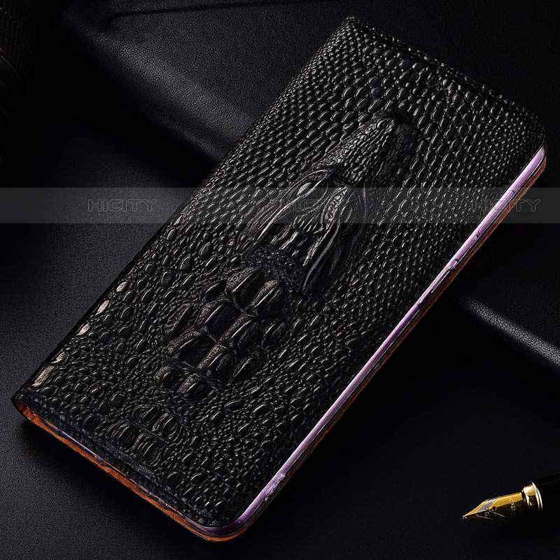 Custodia Portafoglio In Pelle Cover con Supporto H03P per Samsung Galaxy S21 FE 5G Nero