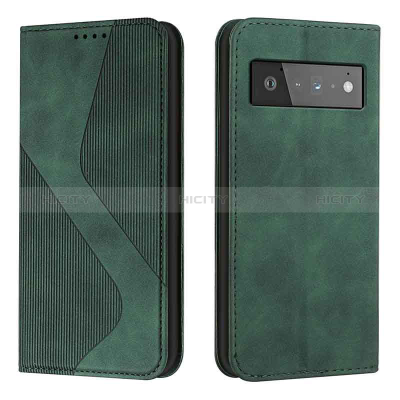 Custodia Portafoglio In Pelle Cover con Supporto H03X per Google Pixel 6 5G