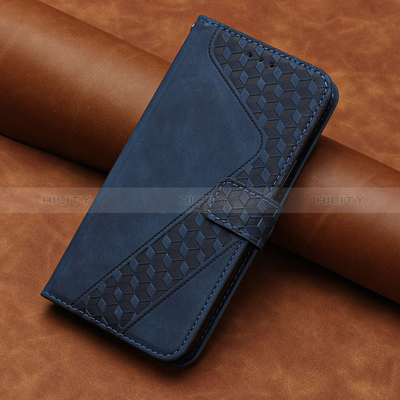 Custodia Portafoglio In Pelle Cover con Supporto H03X per Huawei Honor X7 Blu