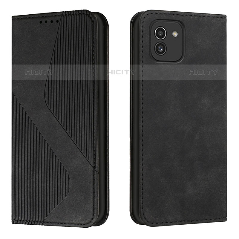 Custodia Portafoglio In Pelle Cover con Supporto H03X per Samsung Galaxy A03