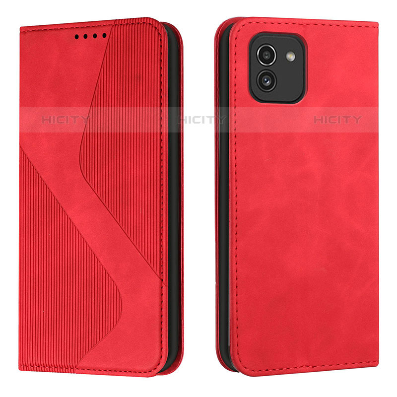 Custodia Portafoglio In Pelle Cover con Supporto H03X per Samsung Galaxy A03