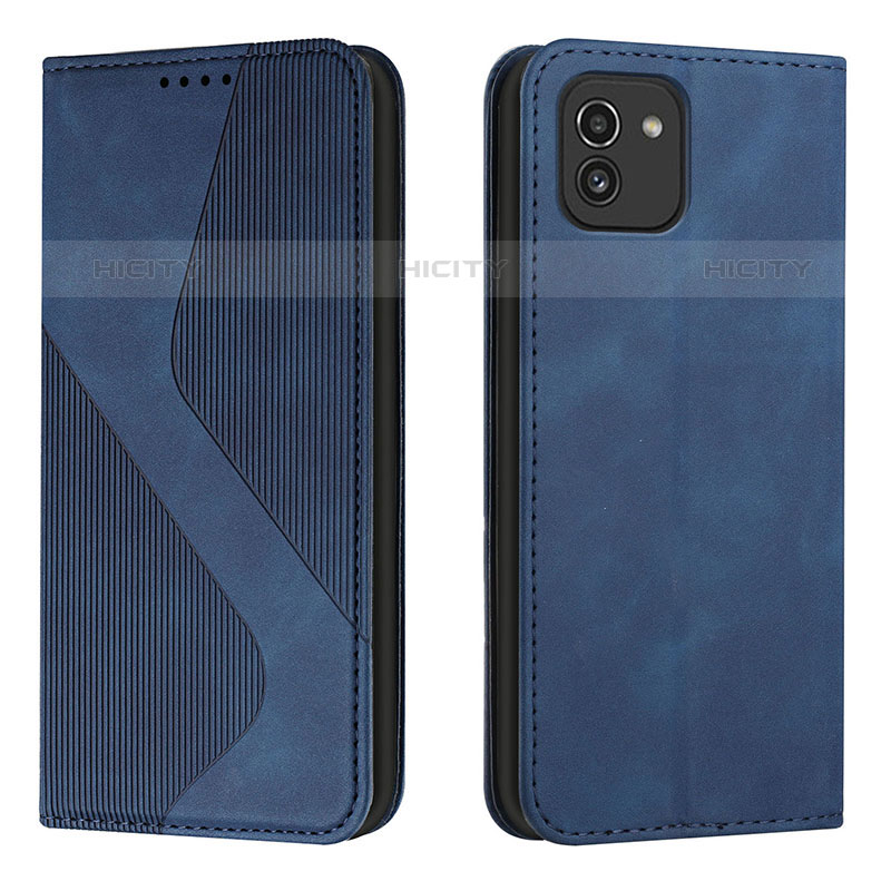 Custodia Portafoglio In Pelle Cover con Supporto H03X per Samsung Galaxy A03