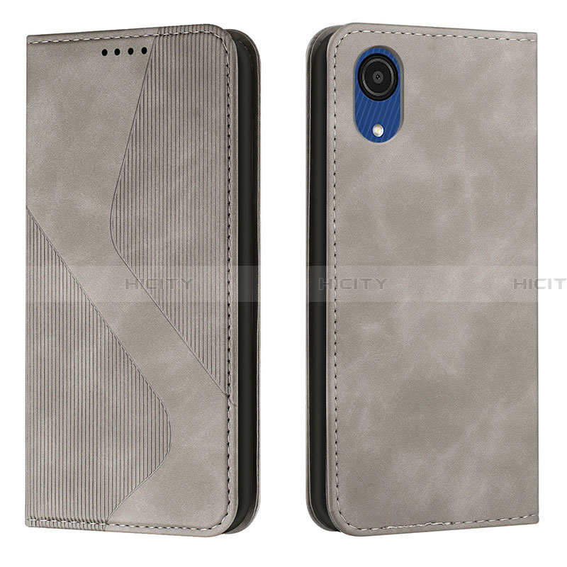 Custodia Portafoglio In Pelle Cover con Supporto H03X per Samsung Galaxy A03 Core