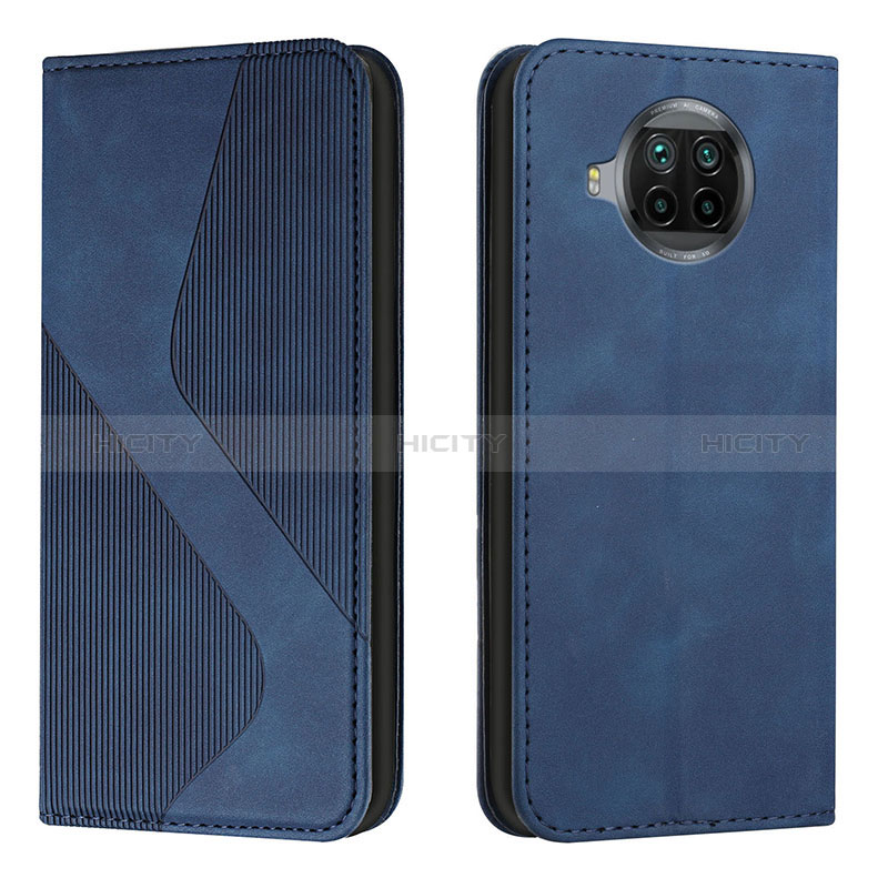 Custodia Portafoglio In Pelle Cover con Supporto H03X per Xiaomi Mi 10i 5G Blu