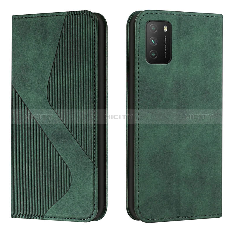 Custodia Portafoglio In Pelle Cover con Supporto H03X per Xiaomi Poco M3