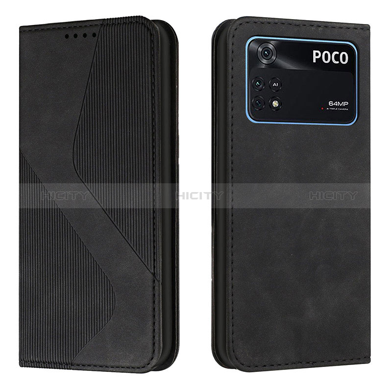 Custodia Portafoglio In Pelle Cover con Supporto H03X per Xiaomi Poco M4 Pro 4G