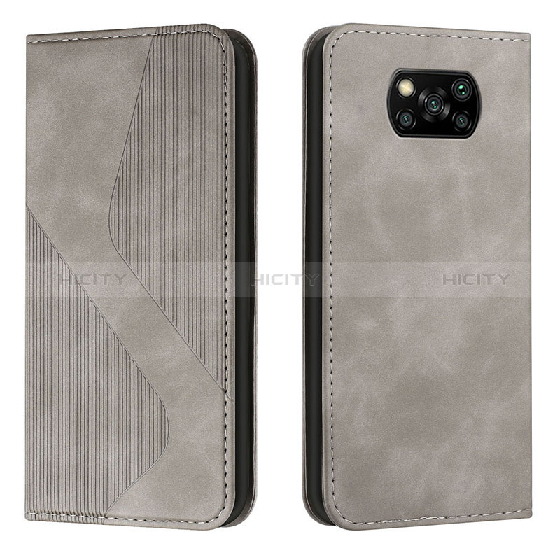 Custodia Portafoglio In Pelle Cover con Supporto H03X per Xiaomi Poco X3 NFC