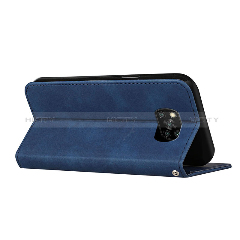 Custodia Portafoglio In Pelle Cover con Supporto H03X per Xiaomi Poco X3 NFC