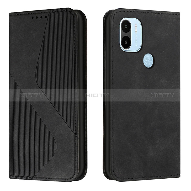 Custodia Portafoglio In Pelle Cover con Supporto H03X per Xiaomi Redmi A1 Plus Nero