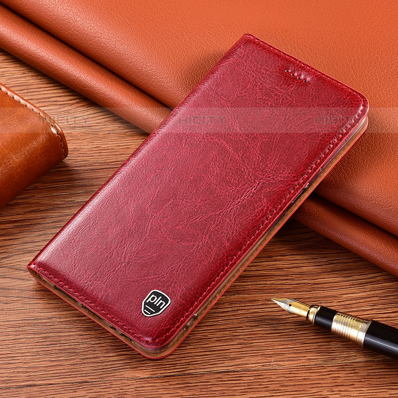 Custodia Portafoglio In Pelle Cover con Supporto H04P per Oppo A11s Rosso