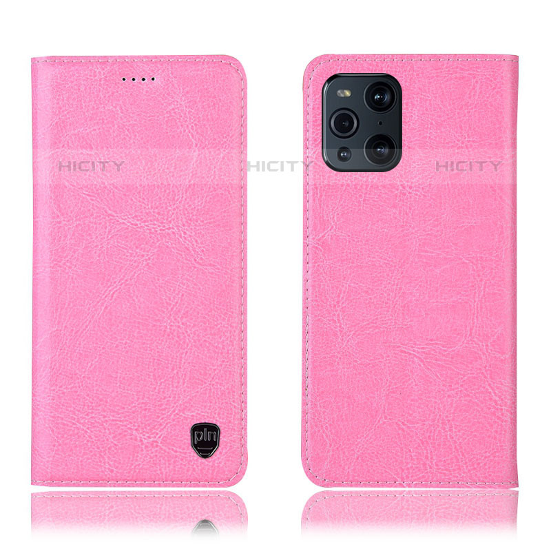 Custodia Portafoglio In Pelle Cover con Supporto H04P per Oppo Find X3 Pro 5G