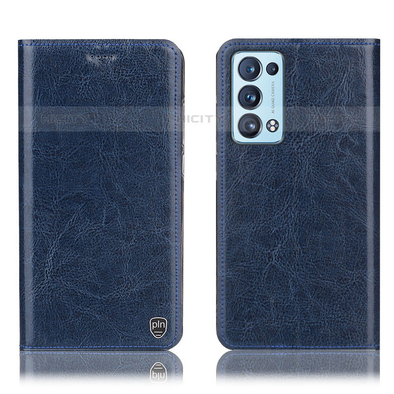 Custodia Portafoglio In Pelle Cover con Supporto H04P per Oppo Reno6 Pro 5G