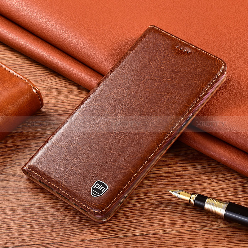 Custodia Portafoglio In Pelle Cover con Supporto H04P per Xiaomi Mi Mix 4 5G Marrone