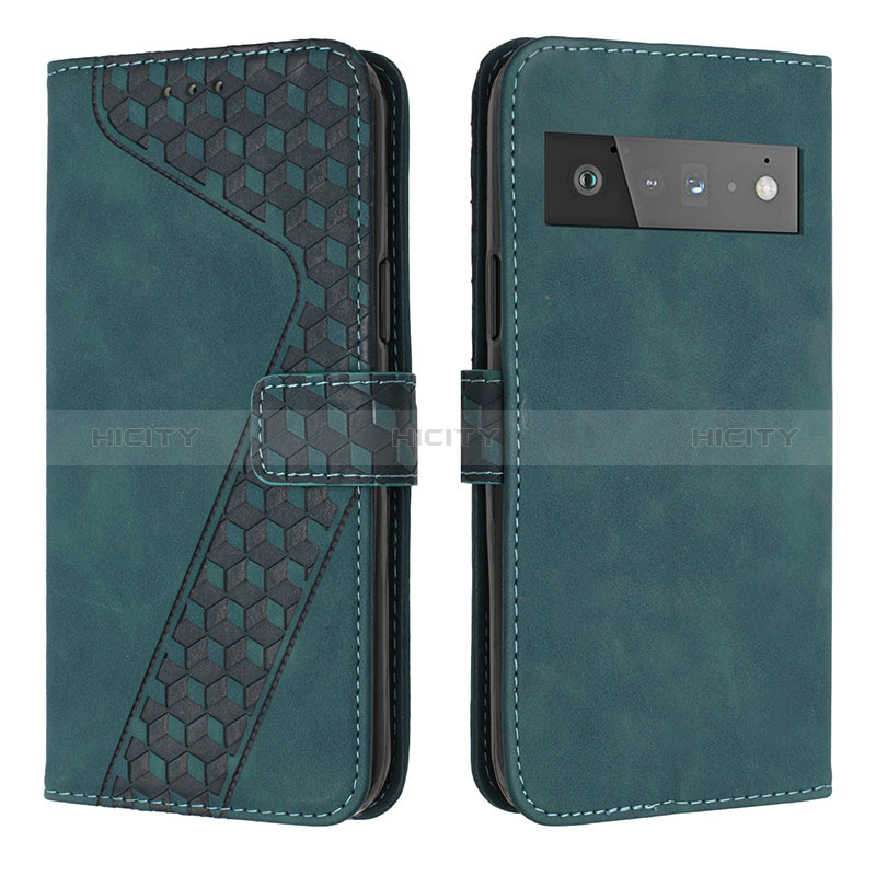 Custodia Portafoglio In Pelle Cover con Supporto H04X per Google Pixel 6 Pro 5G