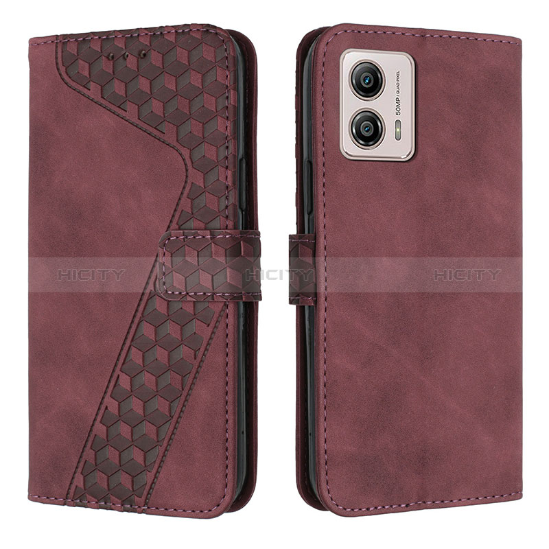 Custodia Portafoglio In Pelle Cover con Supporto H04X per Motorola Moto G53j 5G