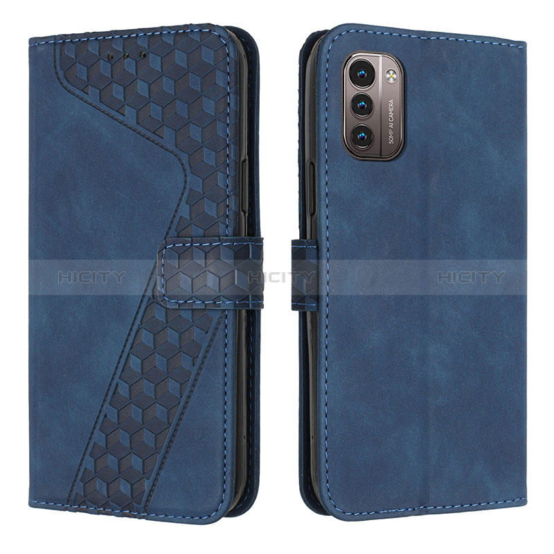 Custodia Portafoglio In Pelle Cover con Supporto H04X per Nokia G11 Blu