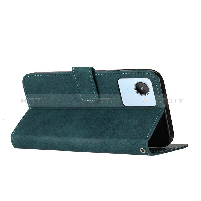 Custodia Portafoglio In Pelle Cover con Supporto H04X per Realme C30