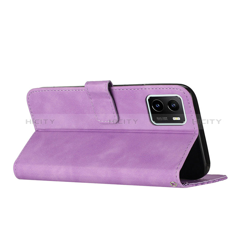 Custodia Portafoglio In Pelle Cover con Supporto H04X per Vivo Y01A