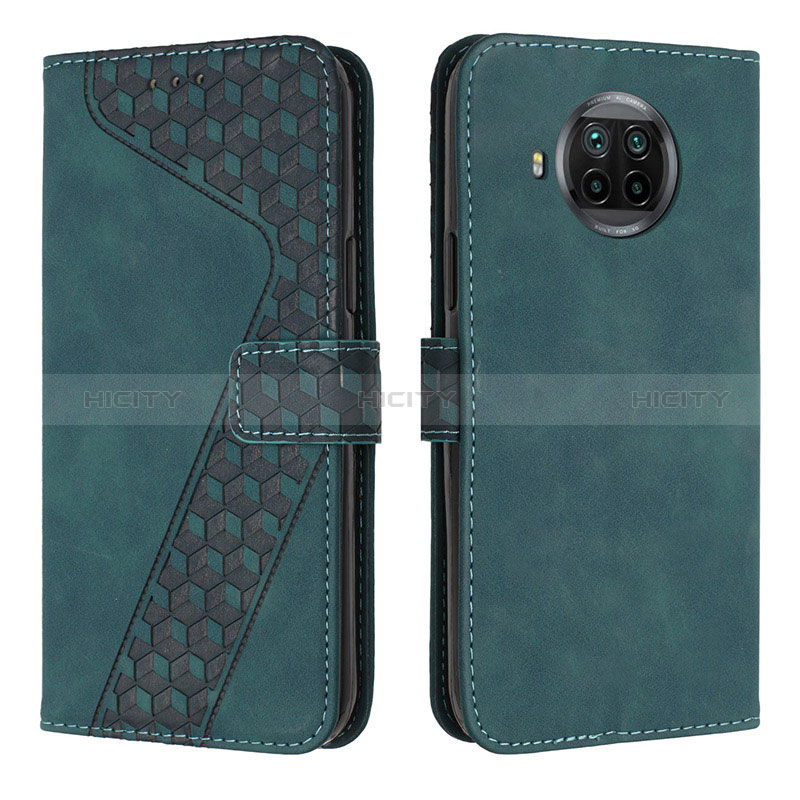 Custodia Portafoglio In Pelle Cover con Supporto H04X per Xiaomi Mi 10T Lite 5G Verde