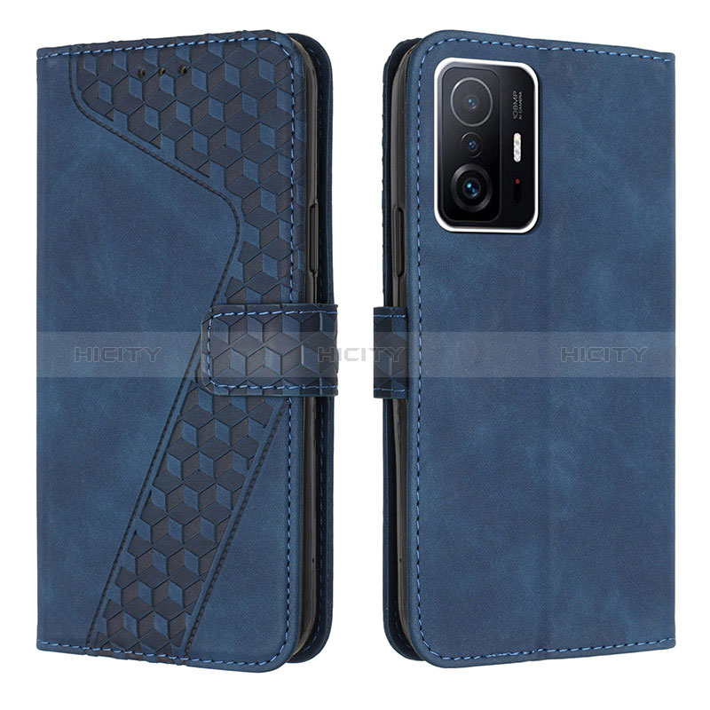 Custodia Portafoglio In Pelle Cover con Supporto H04X per Xiaomi Mi 11T 5G Blu