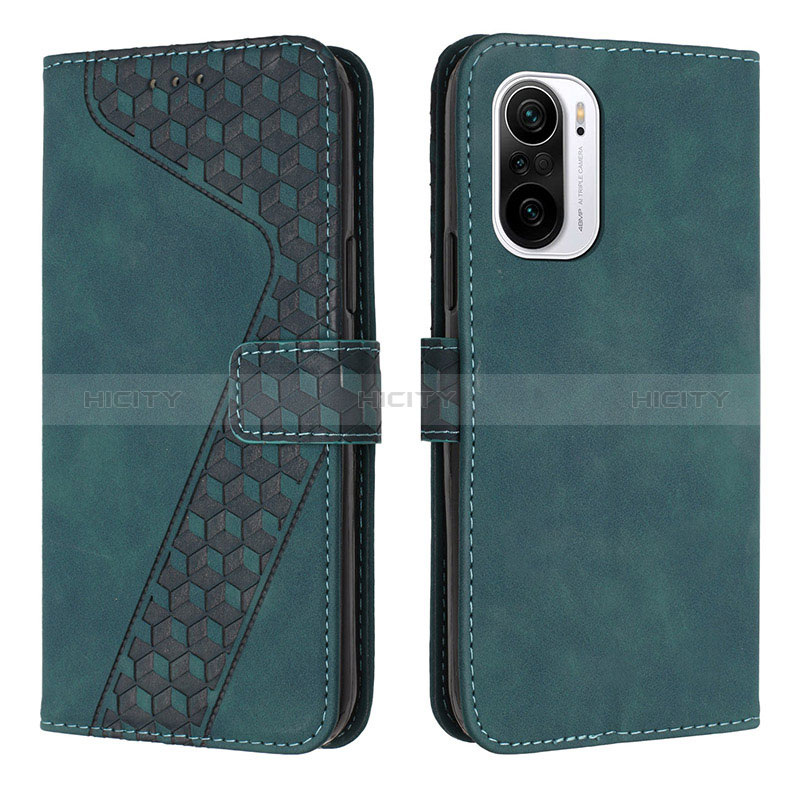 Custodia Portafoglio In Pelle Cover con Supporto H04X per Xiaomi Mi 11X 5G Verde