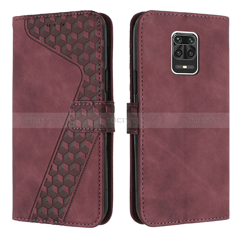 Custodia Portafoglio In Pelle Cover con Supporto H04X per Xiaomi Poco M2 Pro Rosso Rosa