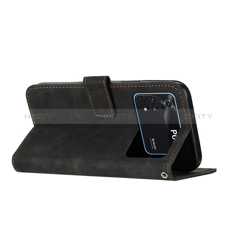 Custodia Portafoglio In Pelle Cover con Supporto H04X per Xiaomi Poco M4 Pro 4G