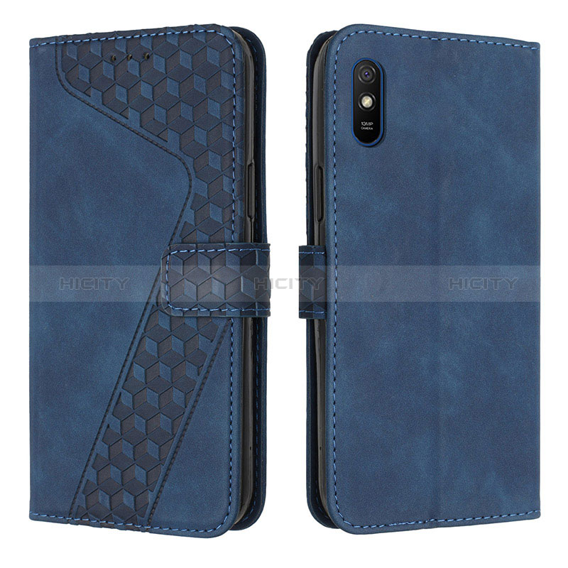 Custodia Portafoglio In Pelle Cover con Supporto H04X per Xiaomi Redmi 9AT Blu