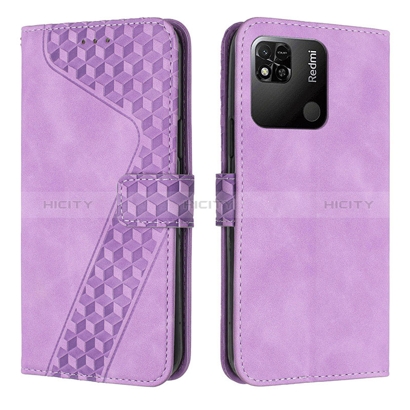 Custodia Portafoglio In Pelle Cover con Supporto H04X per Xiaomi Redmi 9C Viola