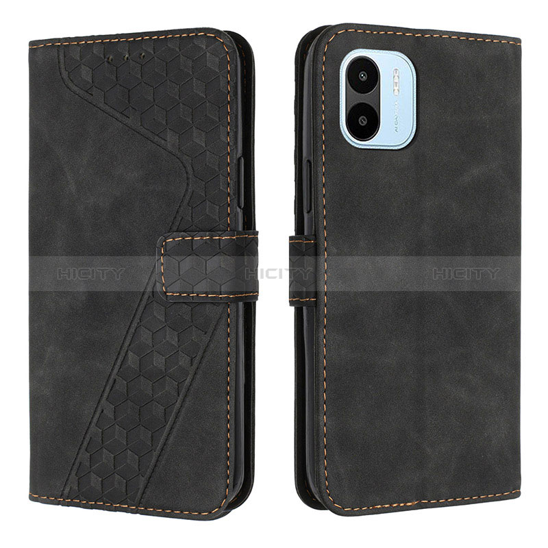 Custodia Portafoglio In Pelle Cover con Supporto H04X per Xiaomi Redmi A1 Nero