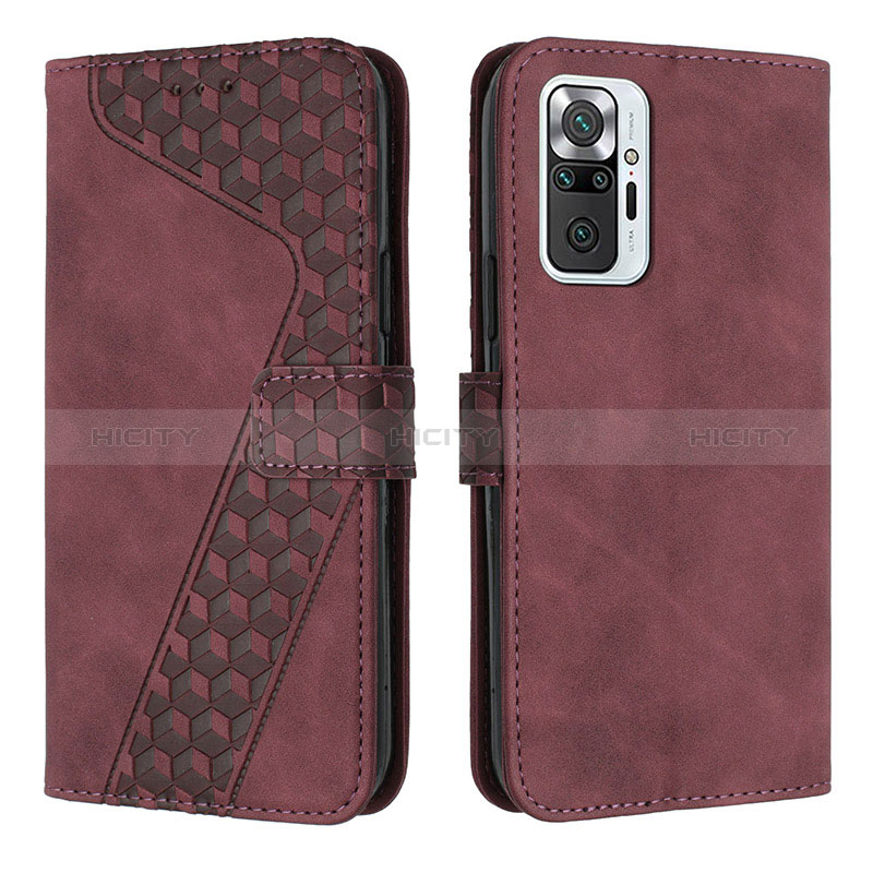 Custodia Portafoglio In Pelle Cover con Supporto H04X per Xiaomi Redmi Note 10 Pro 4G Blu