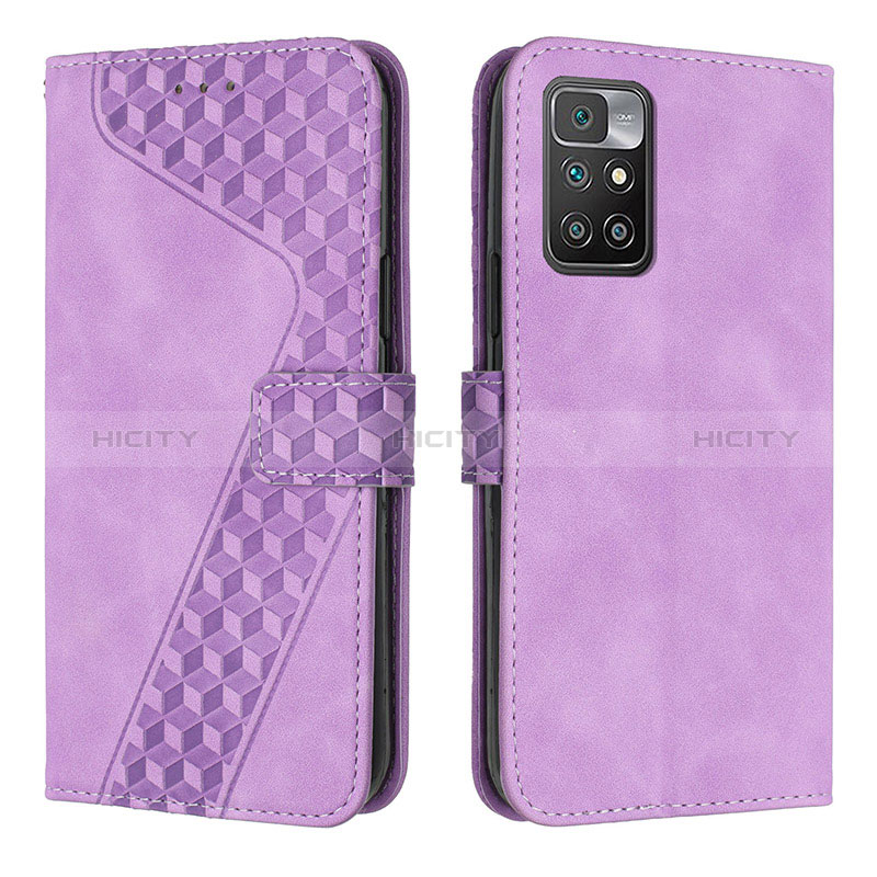 Custodia Portafoglio In Pelle Cover con Supporto H04X per Xiaomi Redmi Note 11 4G (2021) Viola