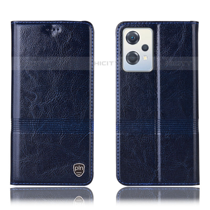 Custodia Portafoglio In Pelle Cover con Supporto H05P per OnePlus Nord CE 2 Lite 5G Blu