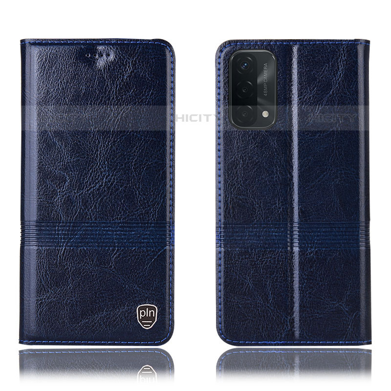 Custodia Portafoglio In Pelle Cover con Supporto H05P per OnePlus Nord N200 5G Blu