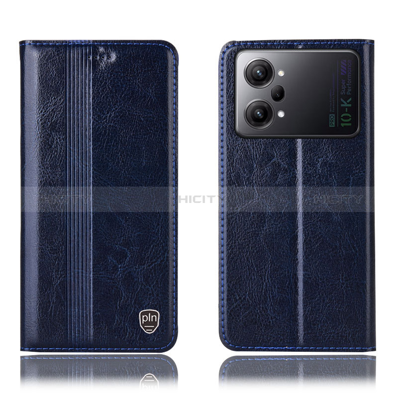 Custodia Portafoglio In Pelle Cover con Supporto H05P per Oppo K10 Pro 5G Blu