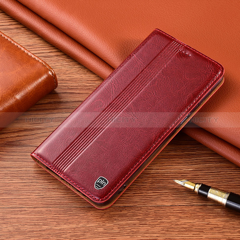 Custodia Portafoglio In Pelle Cover con Supporto H05P per Samsung Galaxy Note 20 Ultra 5G Rosso