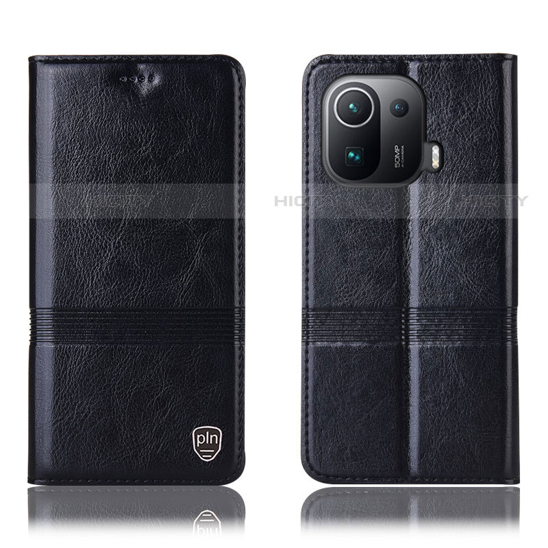 Custodia Portafoglio In Pelle Cover con Supporto H05P per Xiaomi Mi 11 Pro 5G Nero