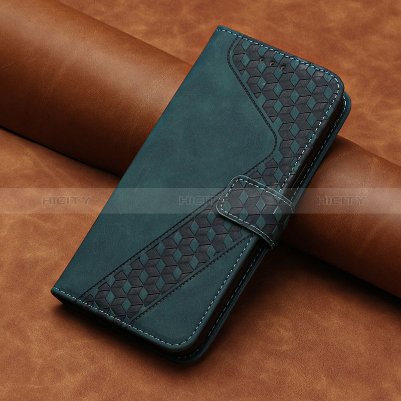 Custodia Portafoglio In Pelle Cover con Supporto H05X per Huawei Nova Y70 Verde