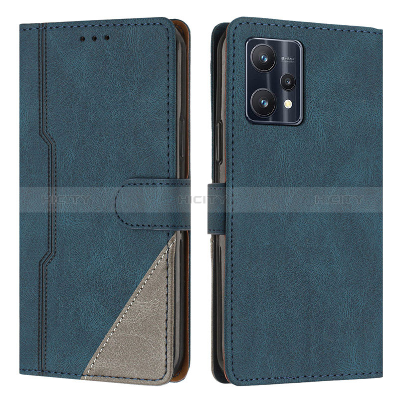 Custodia Portafoglio In Pelle Cover con Supporto H05X per Realme 9 Pro 5G Blu