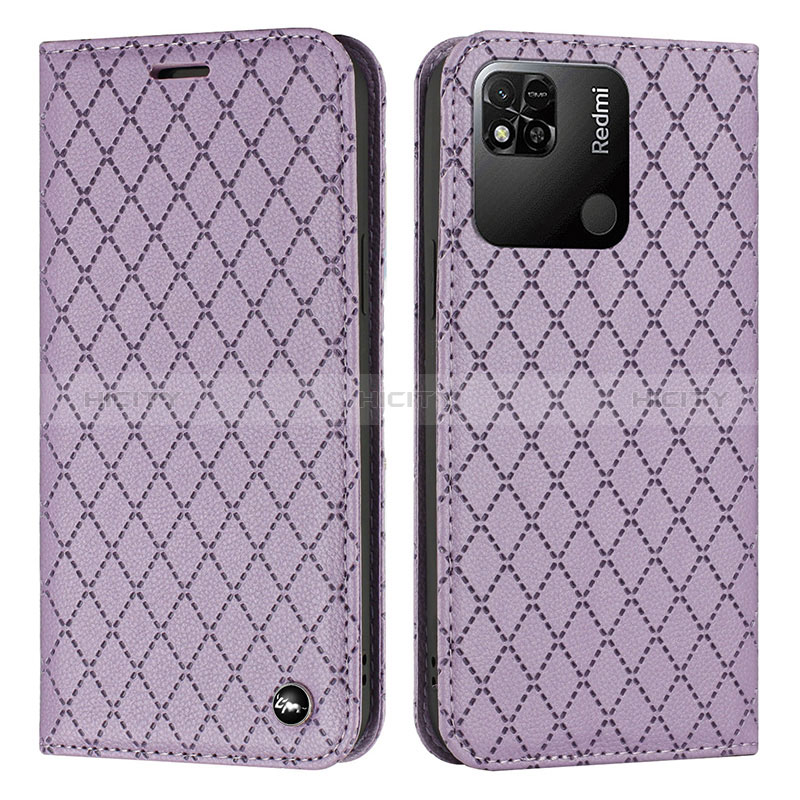 Custodia Portafoglio In Pelle Cover con Supporto H05X per Xiaomi POCO C3 Viola