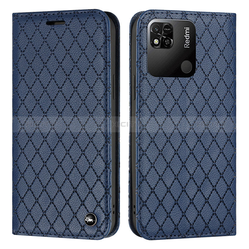 Custodia Portafoglio In Pelle Cover con Supporto H05X per Xiaomi Redmi 10A 4G Blu