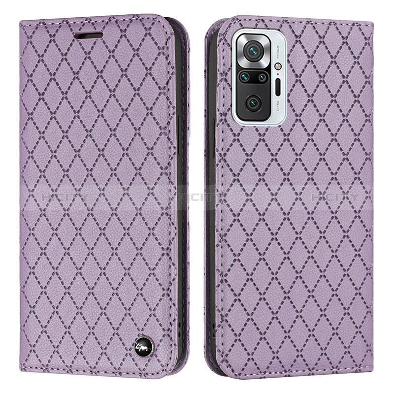 Custodia Portafoglio In Pelle Cover con Supporto H05X per Xiaomi Redmi Note 10 Pro 4G Viola